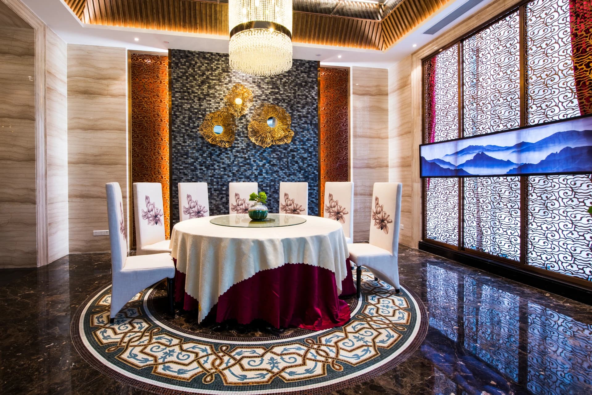 Marble tile and stone