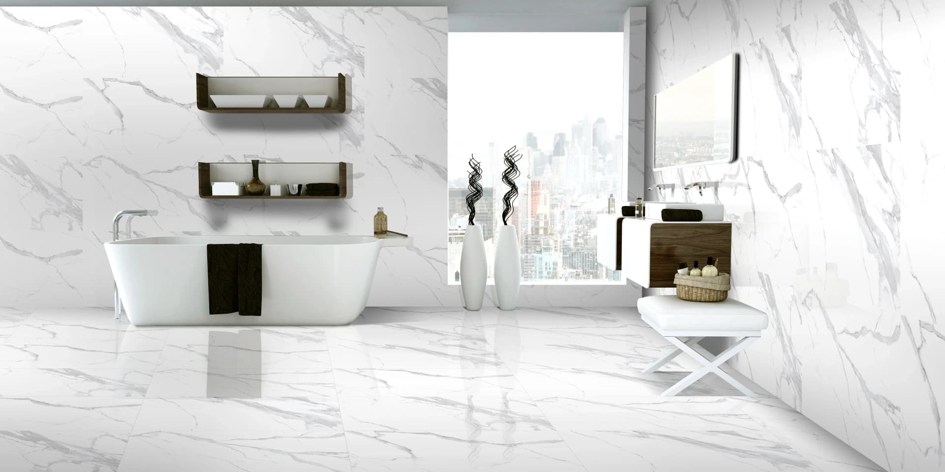 Porcelain tile and stone
