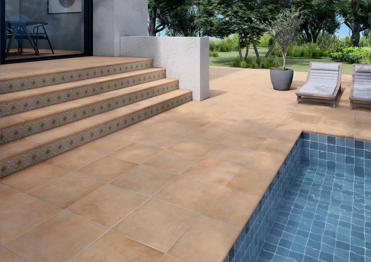 Coastal villa pool with saltwater system